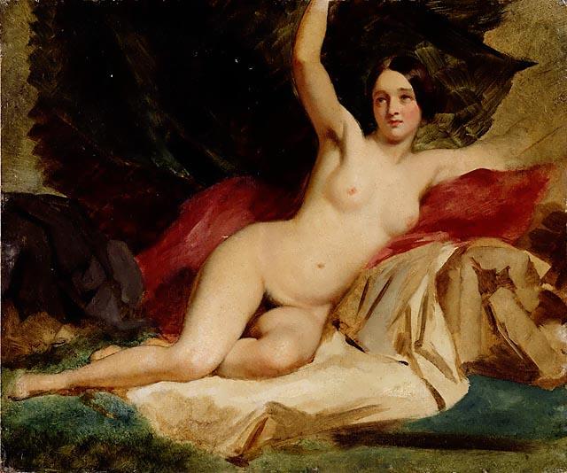 William Etty Female Nude in a Landscape
